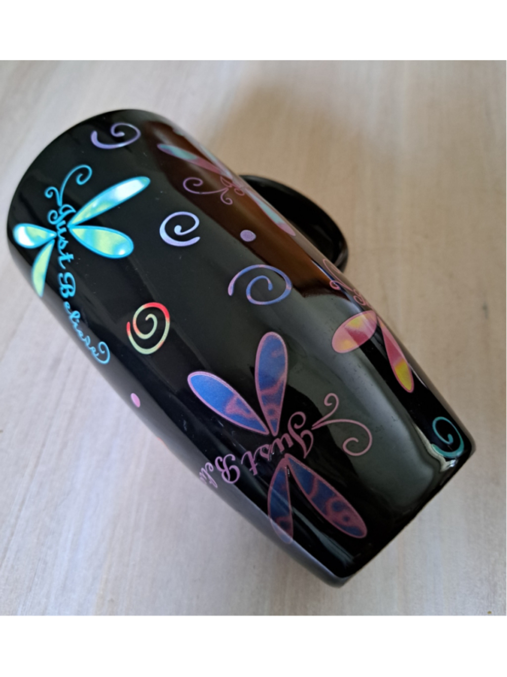 Cypress Home DRAGONFLY Just Believe Mug One Size Black Multicolor